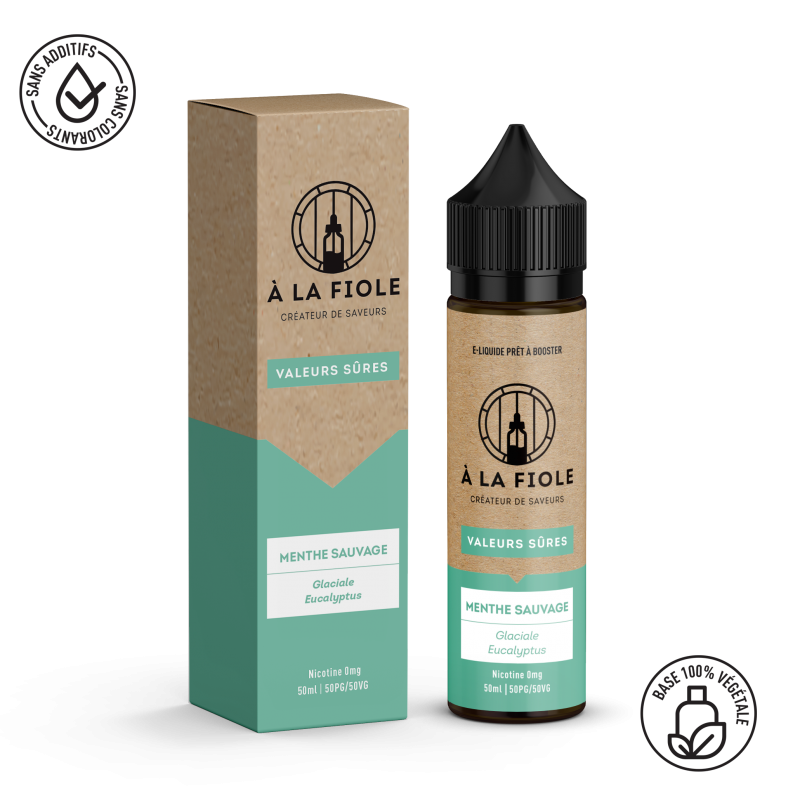 Boîte X6 - Menthe Sauvage  - 50mL - A LA FIOLE - E-liquide - Valeurs Sûres